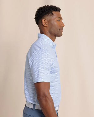 SOUTHERN TIDE Men's Polo Southern Tide Driver On The Ball Printed Polo || David's Clothing