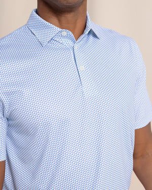 SOUTHERN TIDE Men's Polo Southern Tide Driver On The Ball Printed Polo || David's Clothing