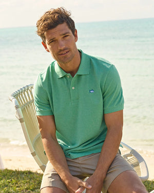 SOUTHERN TIDE Men's Polo Southern Tide Heather Skipjack Polo || David's Clothing