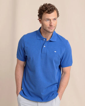 SOUTHERN TIDE Men's Polo Southern Tide Heather Skipjack Polo || David's Clothing