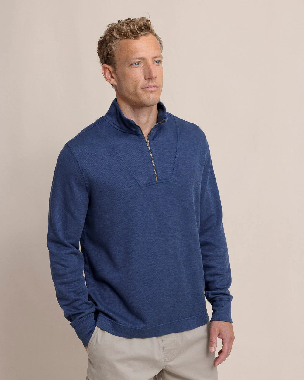 SOUTHERN TIDE Men's Pullover Southern Tide Bay Berry Quarter Zip || David's Clothing