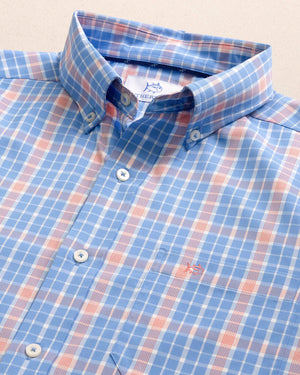 SOUTHERN TIDE Men's Sport Shirt Southern Tide Beckenham Plaid Intercoastal Long Sleeve Sport Shirt