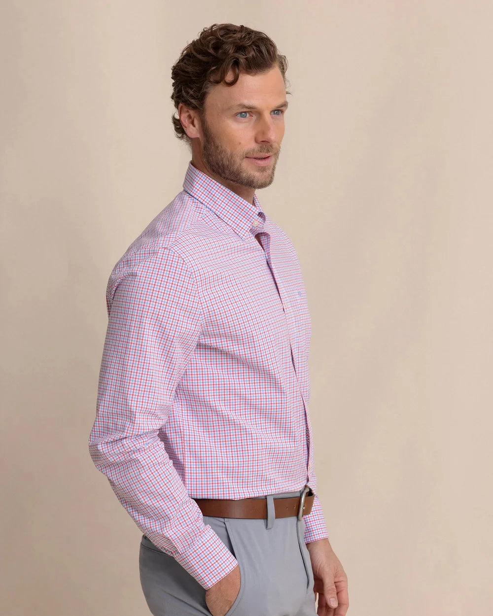 SOUTHERN TIDE Men's Sport Shirt Southern Tide Charleston Summerton Plaid Sport Shirt