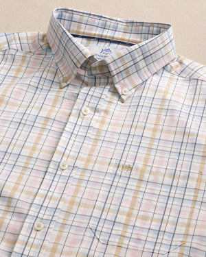 SOUTHERN TIDE Men's Sport Shirt Southern Tide Morris Island brrr° Intercoastal Plaid Long Sleeve Sport Shirt