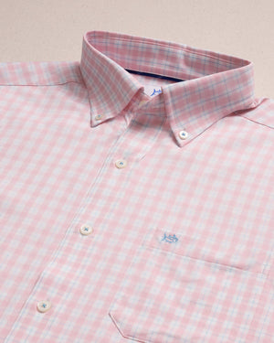SOUTHERN TIDE Men's Sport Shirt Southern Tide Precheck Plaid Coastal Breeze Sport Shirt