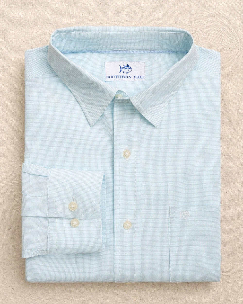 SOUTHERN TIDE Men's Sport Shirt GREEN ASH / S Southern Tide Screen Porch Plaid Charleston Sport Shirt 122172133