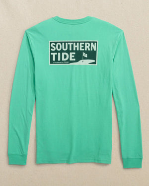 SOUTHERN TIDE Men's Tees Southern Tide ST Golf Badge Long Sleeve T-Shirt