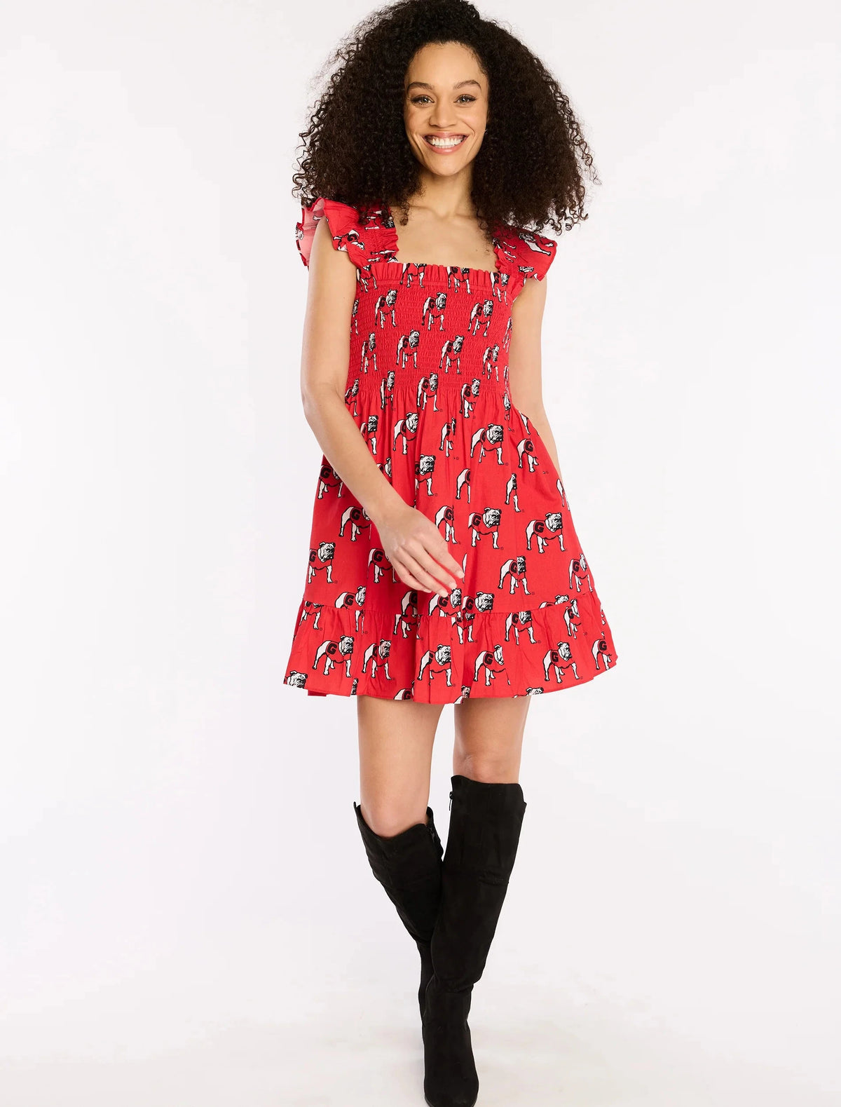 STEWART SIMMONS Women's Dresses Stewart Simmons Georgia The Poplin Smocked Dress || David's Clothing