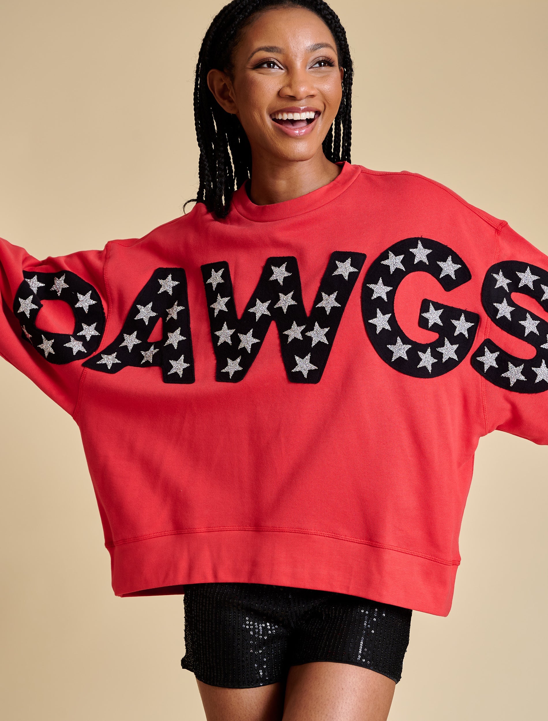 STEWART SIMMONS Women's Sweatshirt Stewart Simmons Georgia The Balloon Sleeve Pullover || David's Clothing