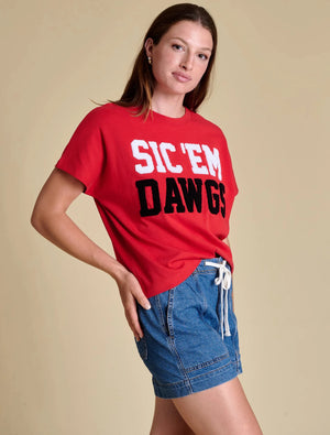 STEWART SIMMONS Women's Top Stewart Simmons The Boxy Chenille Shirt - Georgia || David's Clothing