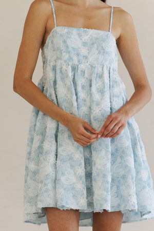 STORIA Women's Dresses Textured Floral Print Mini Dress