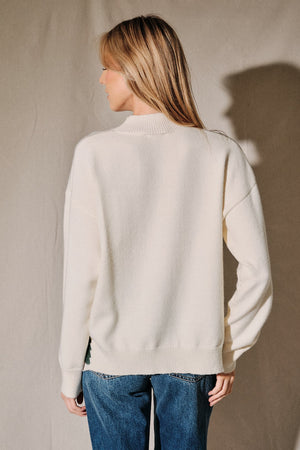 SUNDAY EDITION Women's Sweaters Ski Ya Later Graphic Mock Neck Sweater