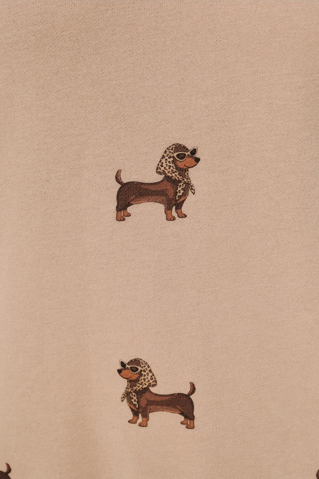 SUNDAY EDITION Women's Sweatshirt Round Neck Weenie All Over Print Sweatshirt