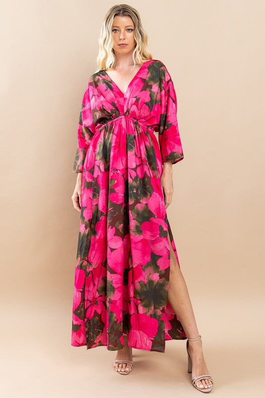 TCEC Women's Dresses Floral Maxi Dress || David's Clothing