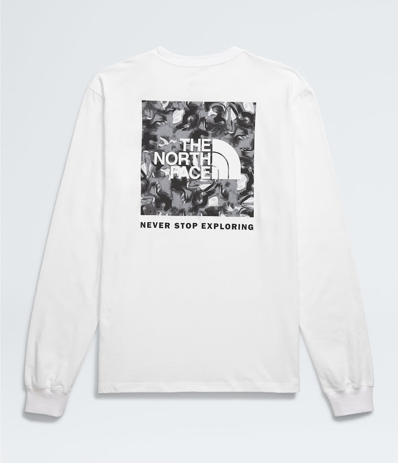 THE NORTH FACE Men's Tees TNF WHITE / M North Face Men’s Long-Sleeve Box NSE Tee || David's Clothing NF0A811N51D