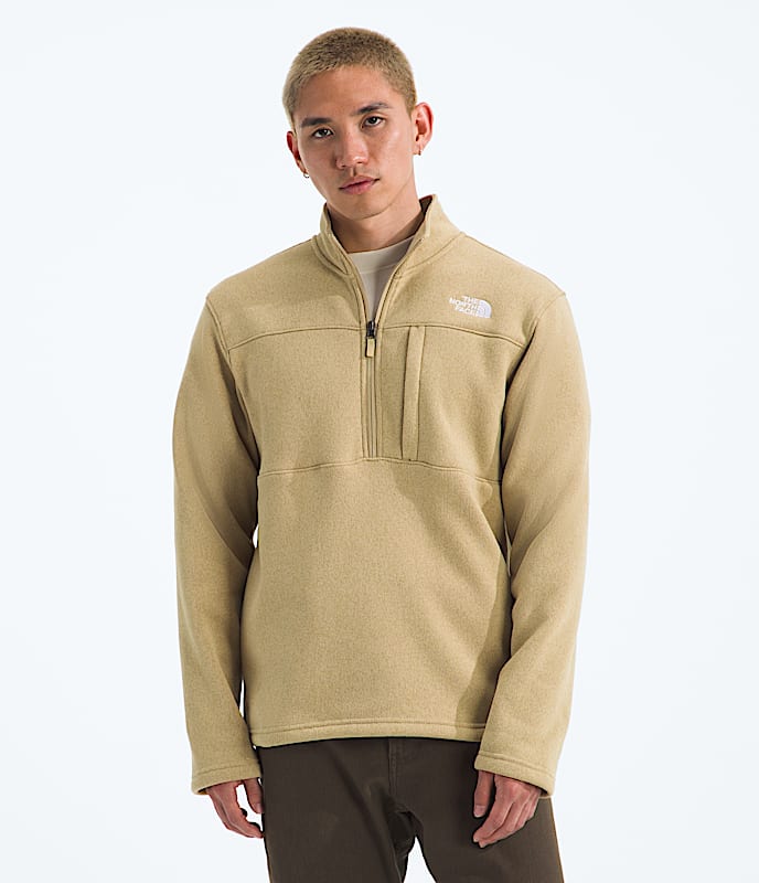 THE NORTH FACE Mens Jackets KHAKI STONE / S North Face Men’s Gordon Lyons ¼-Zip NF0A8EX2N48