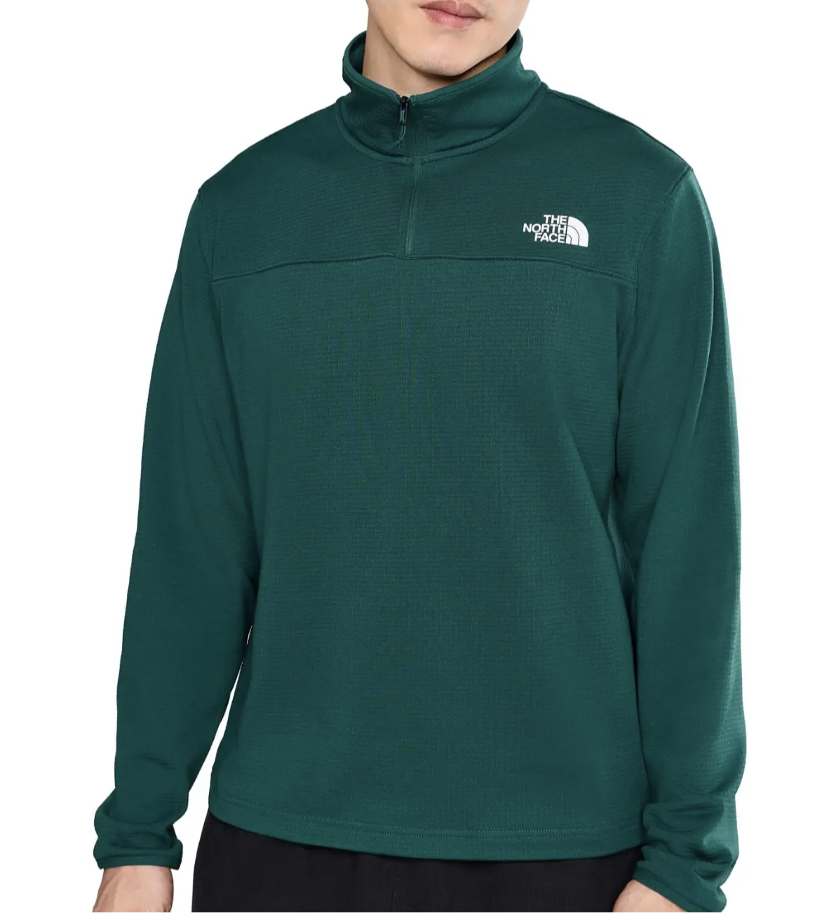 THE NORTH FACE Mens Jackets PACIFIC TEAL / S North Face Men’s Cedar Trail Grid Fleece ¼-Zip NF0A8AZEN4J