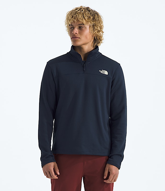 THE NORTH FACE Mens Jackets SUMMIT NAVY / M North Face Men’s Cedar Trail Grid Fleece ¼-Zip NF0A8AZE8K2