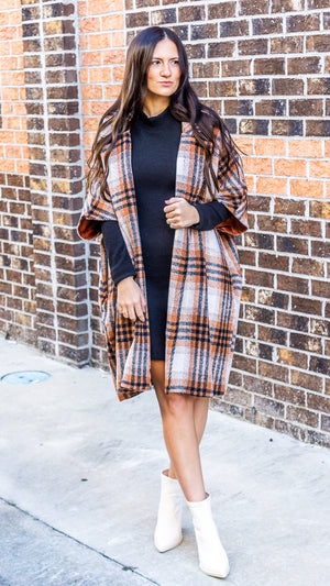 THML Women Jackets Plaid Coat || David's Clothing