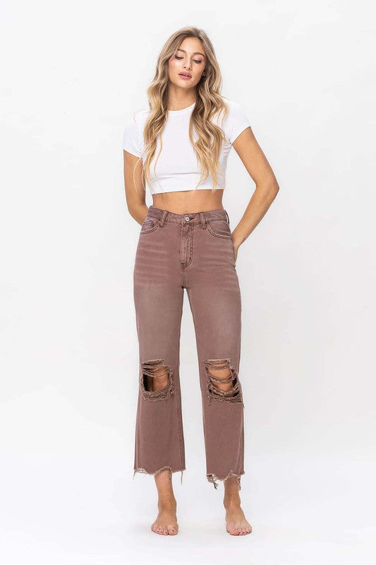 Vervet by Flying Monkey Women's Jeans Vervet 90'S Vintage Crop Flare Jean || David's Clothing