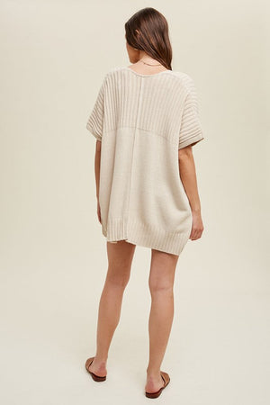 WISHLIST Women's Cardigans Dolman Sleeve Cardigan With Ribbed Detail || David's Clothing