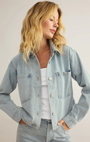 Z SUPPLY Women Jackets Z Supply All Day Cropped Denim Jacket || David's Clothing