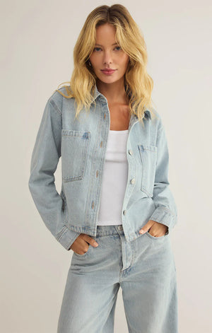 Z SUPPLY Women Jackets Z Supply All Day Cropped Denim Jacket || David's Clothing