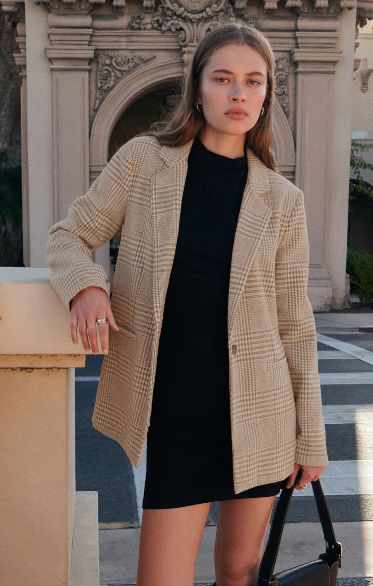 Z SUPPLY Women Jackets Z Supply Anna Plaid Blazer || David's Clothing