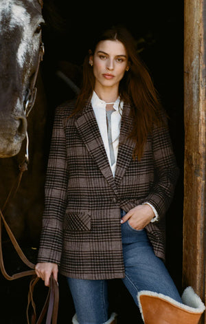 Z SUPPLY Women Jackets Z Supply Kingston Relaxed Plaid Blazer || David's Clothing