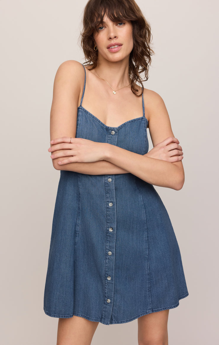 Z SUPPLY Women's Dresses Z Supply Angel Eyes Denim Mini Dress