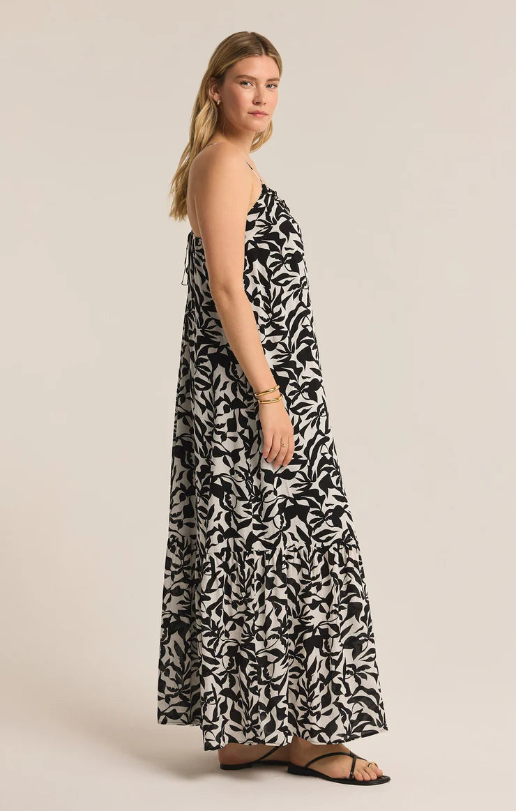 Z SUPPLY Women's Dresses Z Supply Cocktail Hour Leaf Midi Dress || David's Clothing
