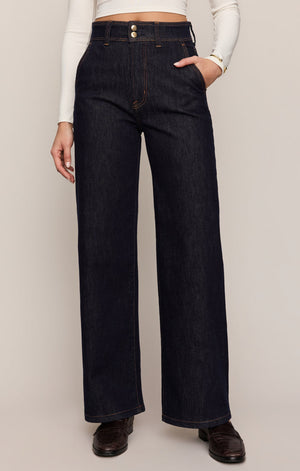 Z SUPPLY Women's Jeans Z Supply The Atelier High-Rise Trouser Denim