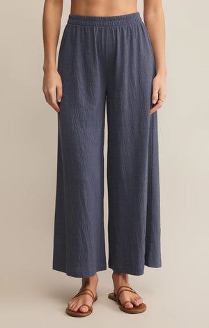 Z SUPPLY Women's Pants WORN BLUE / XS Z Supply Scout Textured Slub Pant || David's Clothing ZP241335