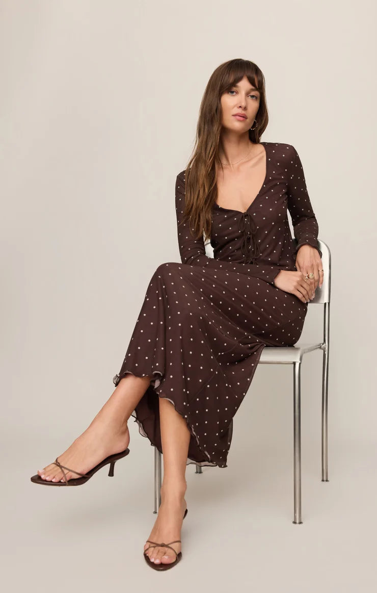 Z SUPPLY Women's Skirts Z Supply Eda Polka Dot Mesh Midi Skirt