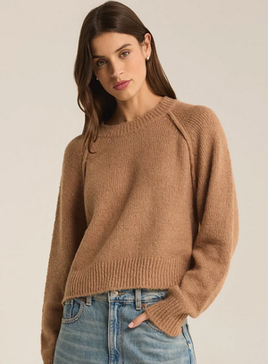 Z SUPPLY Women's Sweaters CAMEL BR / XS Z Supply Adrian Sweater || David's Clothing ZW244267