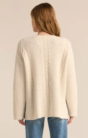 Z SUPPLY Women's Sweaters Z Supply All That Glitters Cable Knit Sweater || David's Clothing