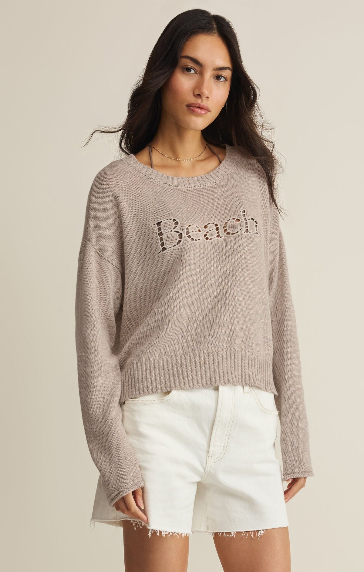 Z SUPPLY Women's Sweaters Z Supply Beach Embroidered Sweater