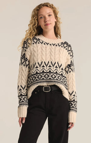 Z SUPPLY Women's Sweaters Z Supply Garland Fairisle Sweater || David's Clothing