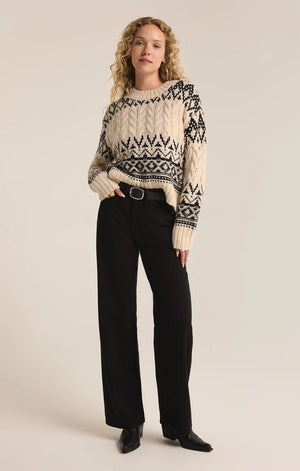 Z SUPPLY Women's Sweaters Z Supply Garland Fairisle Sweater || David's Clothing