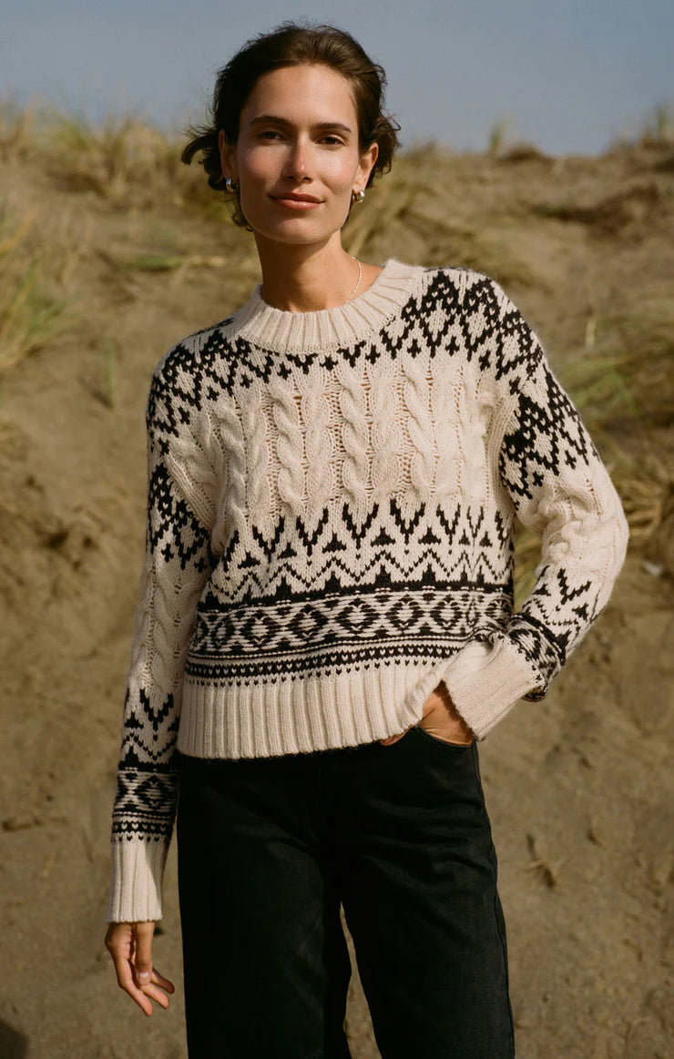 Z SUPPLY Women's Sweaters Z Supply Garland Fairisle Sweater || David's Clothing