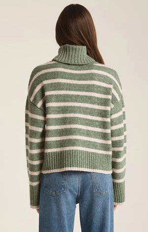 Z SUPPLY Women's Sweaters Z Supply Josephine Stripe Turtleneck Sweater || David's Clothing