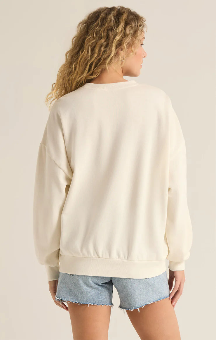 Z SUPPLY Women's Sweaters Z Supply Le Paradis Sunday Sweatshirt || David's Clothing