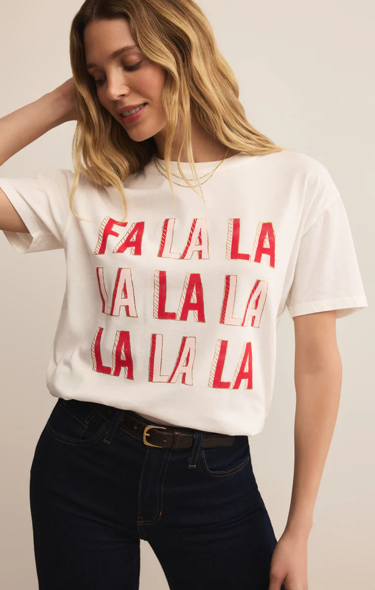 Z SUPPLY Women's Tee Z Supply Falalala Boyfriend Tee