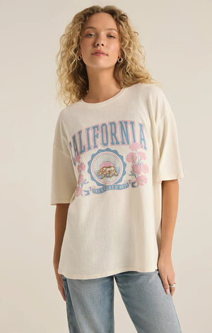 Z SUPPLY Women's Tee Z Supply Poppy Bear Socal Oversized Tee || David's Clothing