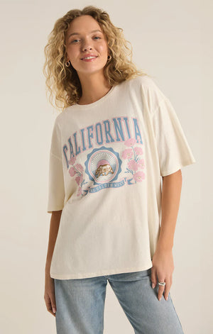 Z SUPPLY Women's Tee Z Supply Poppy Bear Socal Oversized Tee || David's Clothing