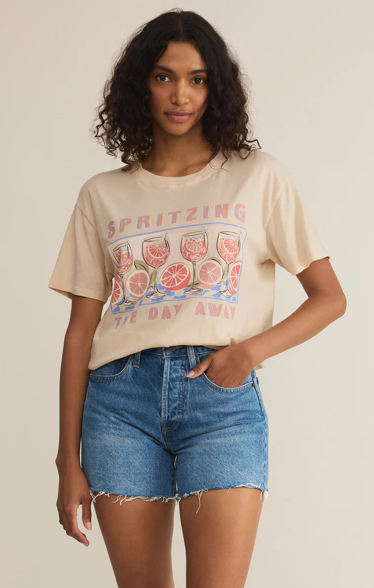 Z SUPPLY Women's Tee Z Supply Spritz Boyfriend Tee || David's Clothing