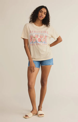 Z SUPPLY Women's Tee Z Supply Spritz Boyfriend Tee || David's Clothing