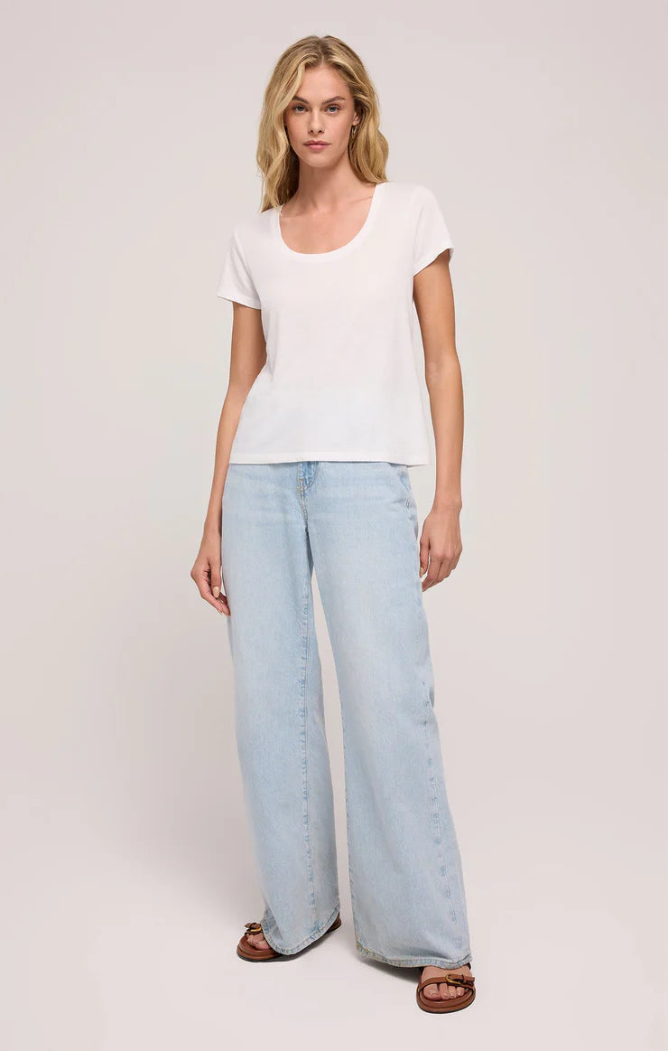 Z SUPPLY Women's Top Z Supply Anywhere Scoop Neck Tee || David's Clothing