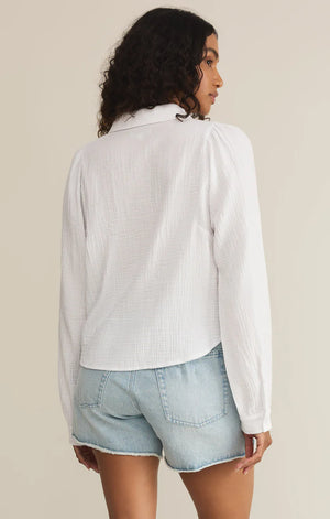 Z SUPPLY Women's Top Z Supply Campo Button Up Gauze Top || David's Clothing