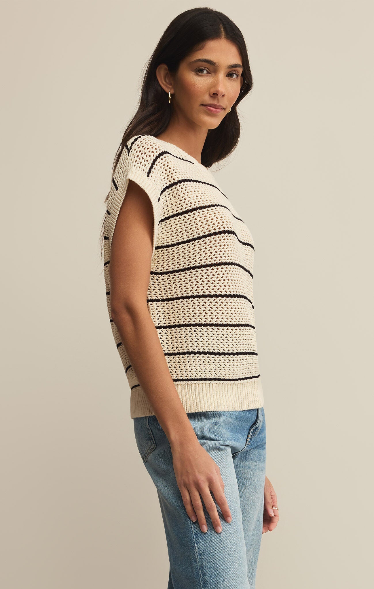 Z SUPPLY Women's Top Z Supply Ines Striped Sweater || David's Clothing